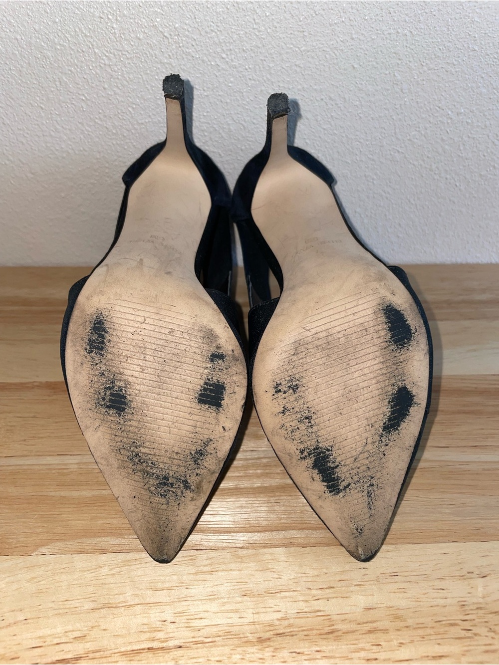 Nine West Black Pointed Toe Ankle Heels Booties Size 5 - Picture 5 of 8